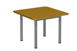 Stolik przedszkolny KUBA - kwadrat 70x70 cm fi 40 mm metalowe nogi 