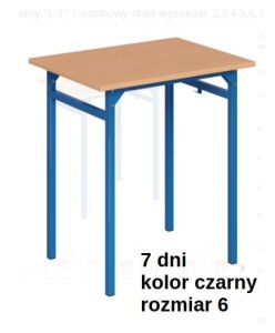 Stół szkolny "L-1" 1-osobowy stała wysokość 2,3,4,5,6,7